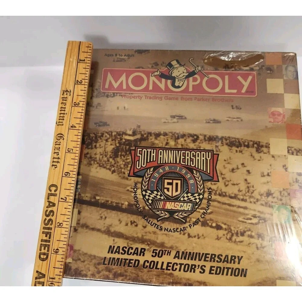 Monopoly 50th Anniversary NASCAR Limited Collector's Edition Brand New Sealed
